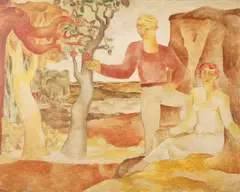 Percy Watson, The Apple Tree, 1951, oil on board