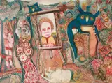 Douglas Stubbs, The Blue Things, 1963, oil on board