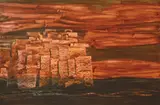 Joseph Ostoja-Kotkowski, The Fortress, 1961, acrylic on board