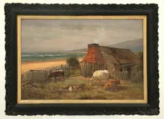 Robert Camm, Windswept Beach, oil on canvas