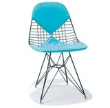 Charles and Ray Eames, Wire Mesh Chair (2), 1951-53, Enameled steel wire, Naugahyde