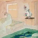 Manuel Neri, Untitled (Joan Brown Seated on Model Stand in Studio 13, San Francisco Art Institute)