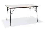 Charles and Ray Eames, Folding table, 1947, White laminate, enameled steel