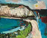 Robert Frame, Shore Cliff, 1966, Oil on canvas