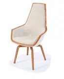 Giraffe chair by Arne Jacobsen, 1957, Laminated beech, ash, wool upholstery, sold Dec 2012