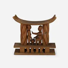 Akan, Stool, carved wood
