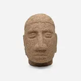 Costa Rica, Trophy head, carved basalt