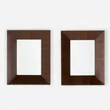 Edward Wormley, Mirrors, pair, c. 1949-57, rosewood, mirrored glass