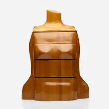 Mike Nevelson, Chest of drawers, c. 1970, laminated and sculpted wood