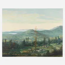 George Wexler, Ashokan Reservoir from Woodstock, 1989, oil on canvas