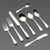 Tuttle Silver Co., Hannah Hull flatware service, c. 1970, sterling silver