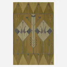 Éva Németh, Wall hanging, c. 1965, hand-woven wool