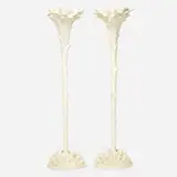 Serge Roche, Torchères, pair, c. 1965, molded and painted fiberglass