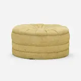 attribution Edward Wormley, Ottoman, c. 1955, upholstery