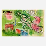Paris L'Opera poster by Marc Chagall, 1965, lithograph in colors, sold Jul 2021
