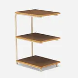 Werner Max Moser, Abstelltisch occasional table, model 71, enameled steel, ash, laminate