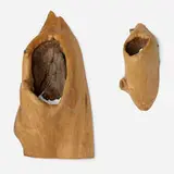 James Martin, Sculptures, set of two, burlwood