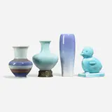 Collection of four works by Rookwood Pottery, sold Aug 2023