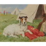 Charles Collins, Terrier at a Military Encampment