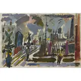 Eleanor Coen, Untitled (Train Crossing), circa 1943