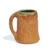John Dee Wareham for Rookwood Pottery, mug with embossed corn decoration, shape number 332Z