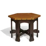 hexagonal table by Arts & Crafts, sold Apr 2022