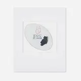 Ray Johnson, untitled (Egg), mixed media on cardboard