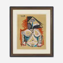 Portrait Imaginaire by Pablo Picasso, lithograph on paper, sold Sep 2013