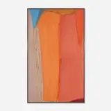 Larry Zox, Tona Round, 1979, acrylic and crayon on canvas