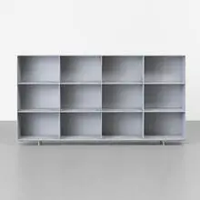Maarten van Severen, KL95 bookcase, 1995, polished and waxed extruded aluminum