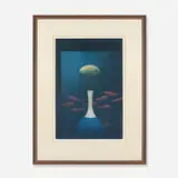 Yōzō Hamaguchi, Still Life with Pimentos, 1955, mezzotint on paper