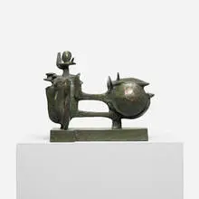 James Lee Hansen, Rattleman Study, 1971, bronze