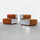 Pierre Cardin, lounge chairs, pair