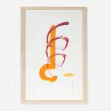 Richard Tuttle, When Pressure Exceeds Weight VII, 2012, drypoint and à la poupée on handmade paper