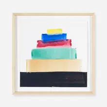 Martin Creed, Work No. 1370: Chicago, 2012, gouache and watercolor on LP sleeve