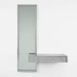 Cityscape console and mirror by Paul Evans, c. 1970, chrome-plated steel, mirrored glass, sold Sep 2013