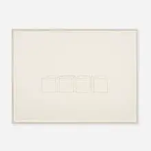 Untitled (#80) by Donald Judd, 1974, etching on paper, sold Sep 2013
