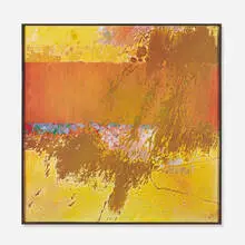 Glow Granary by György Kepes, 1962, oil and sand on canvas, sold Sep 2013