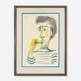 Le Fumeur by Pablo Picasso, 1964, lithograph on paper, sold Sep 2013