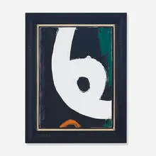 untitled by Emerson Woelffer, 1991, oil on canvas, sold Sep 2013