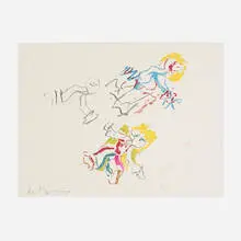 Composition for Lisa by Willem de Kooning, 1984, screenprint on paper, sold Sep 2013