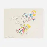 Willem de Kooning, Composition for Lisa, 1984, screenprint on paper