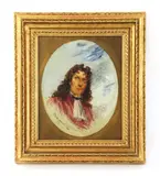 John Seymour Lucas, Untitled, oil on canvas Feigned oval 27 x 21cm