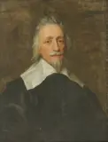 William Dobson, Untitled, IN A BLACK DOUBLET Oil on canvas 68 x 53cm