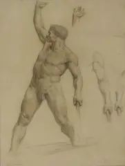 Frank Bernard Dicksee, Untitled, pencil 61 x 39.5cm