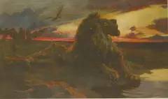 Herbert Dicksee, Untitled, Herbert Thomas Dicksee RE (1862-1942) THE OLD KING Watercolour 34 x 57cm