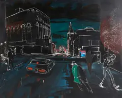 Joe Davis, After the Rain, acrylic on canvas