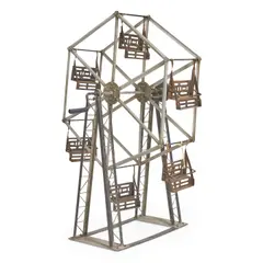 Metal Ferris Wheel Model, 20th century, unmarked, ht. 36, wd, 23, dp. 18 1/4 in.