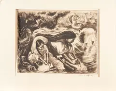 Irwin D. Hoffman, Four Etchings of Mexican Subjects,