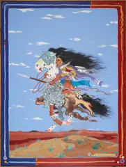 Robert McMurtry, Basin Rider II, acrylic on canvas